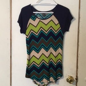 Rue21 Ribbed Chevron Tee